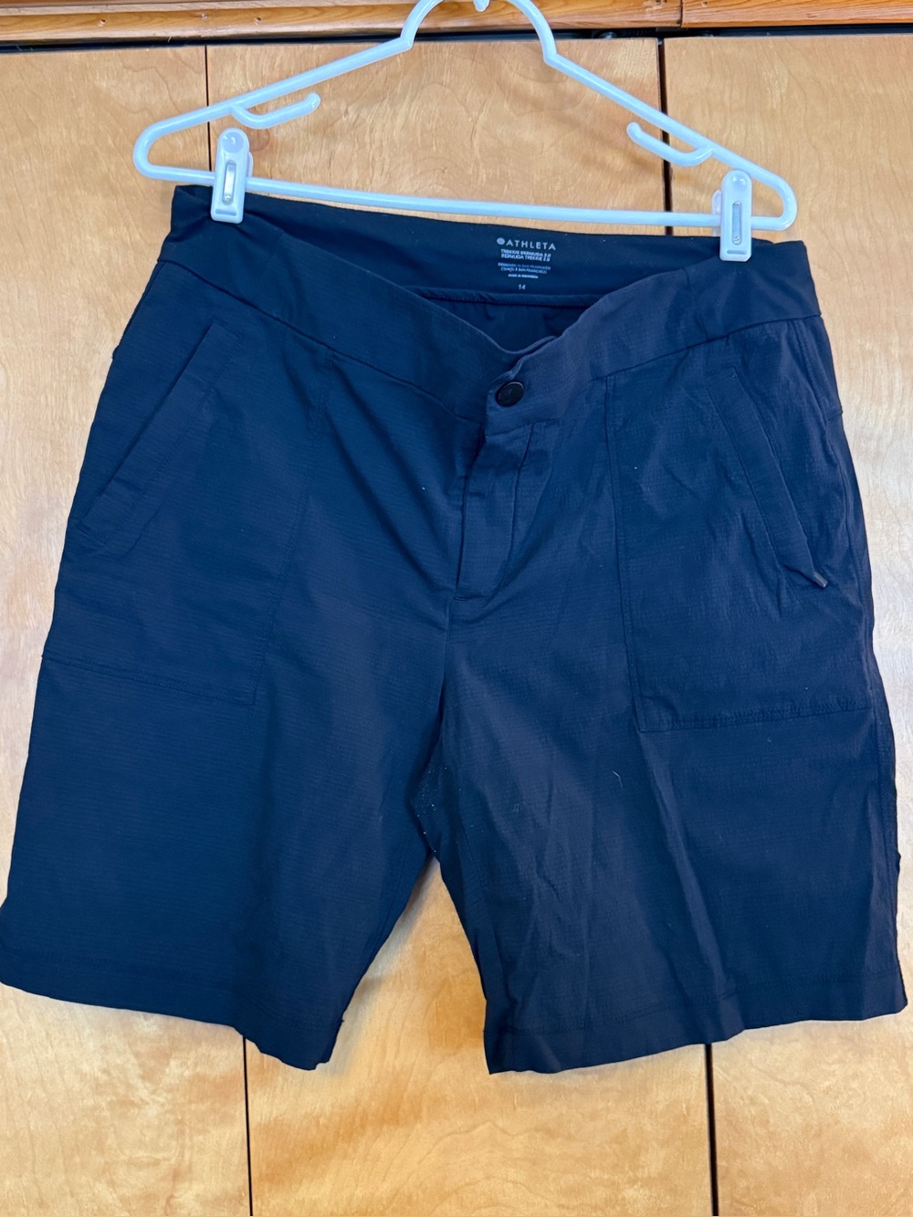 Athleta Black Bermuda Shorts women size 14